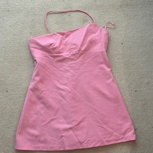pink zara dress